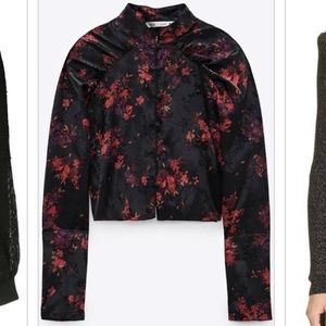 Zara Jacquard Top